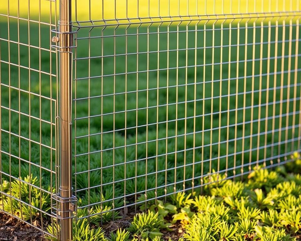 Kaninchenschutz Gitter Installation