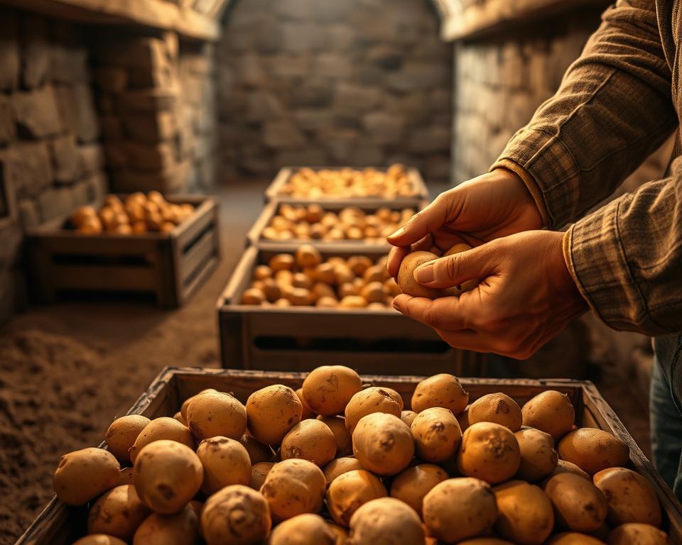 Kartoffeln Lagerungskontrolle
