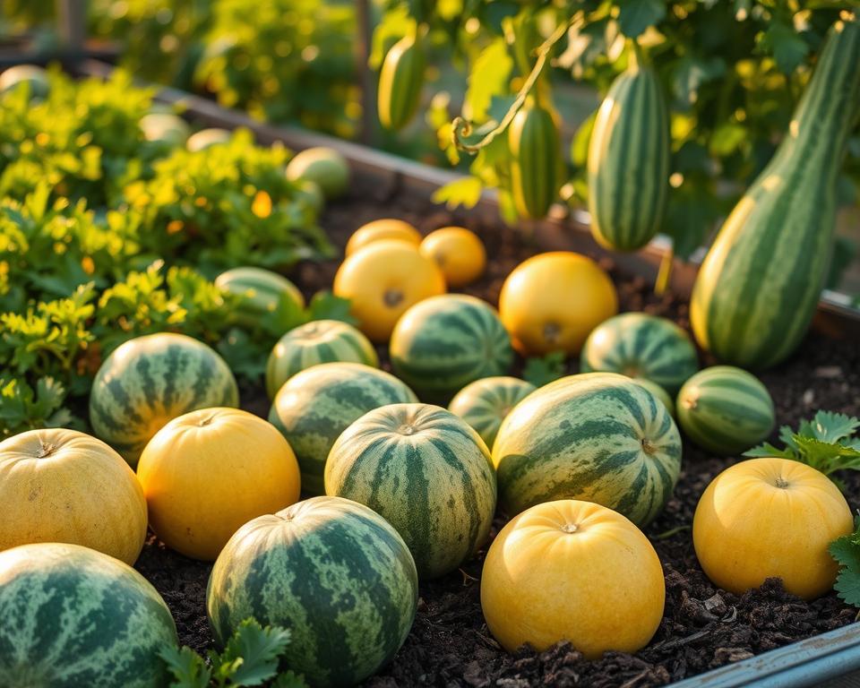 Kompakte Wassermelonensorten im Hochbeet