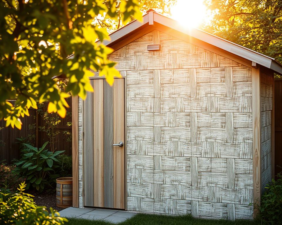 Kreative Wandgestaltung Gartenhaus Techniken