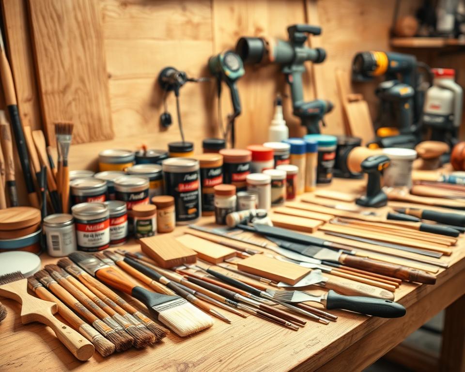 Lackierwerkzeuge für Holzoberflächen