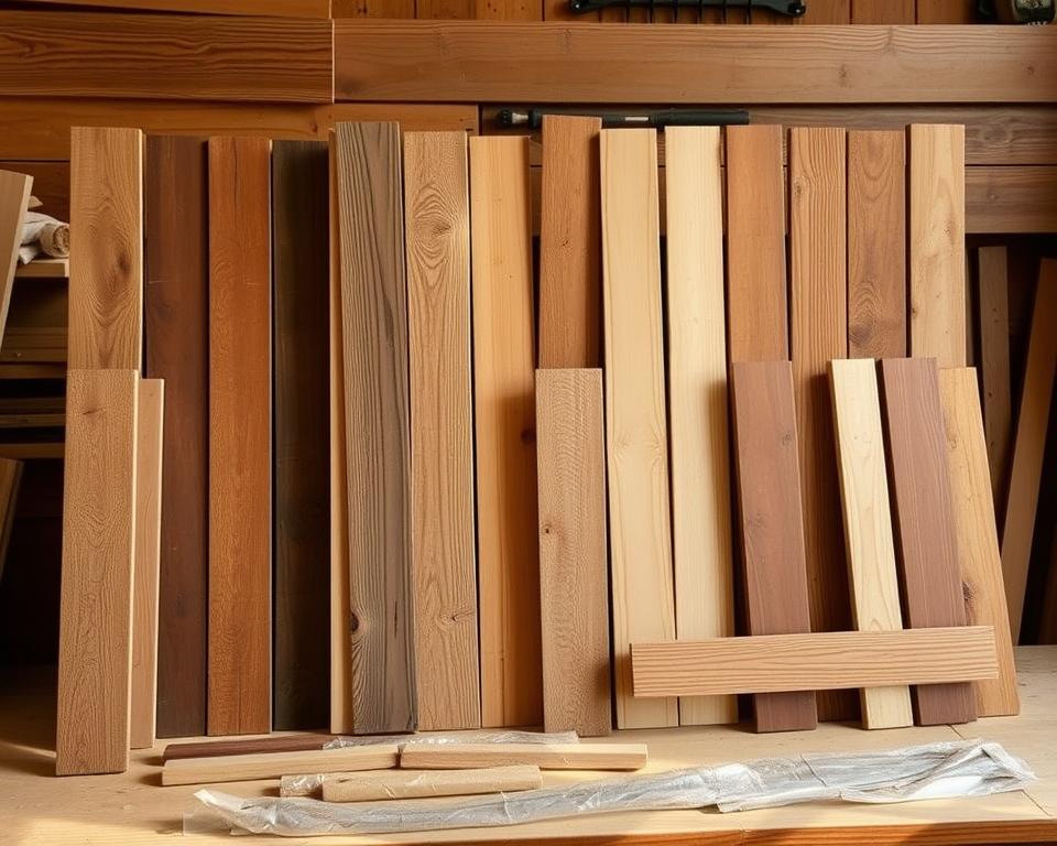 Materialien für Holzsichtschutz