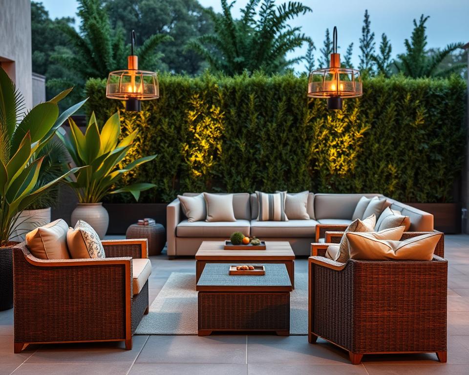 Moderne Outdoor-Möbel für Terrasse