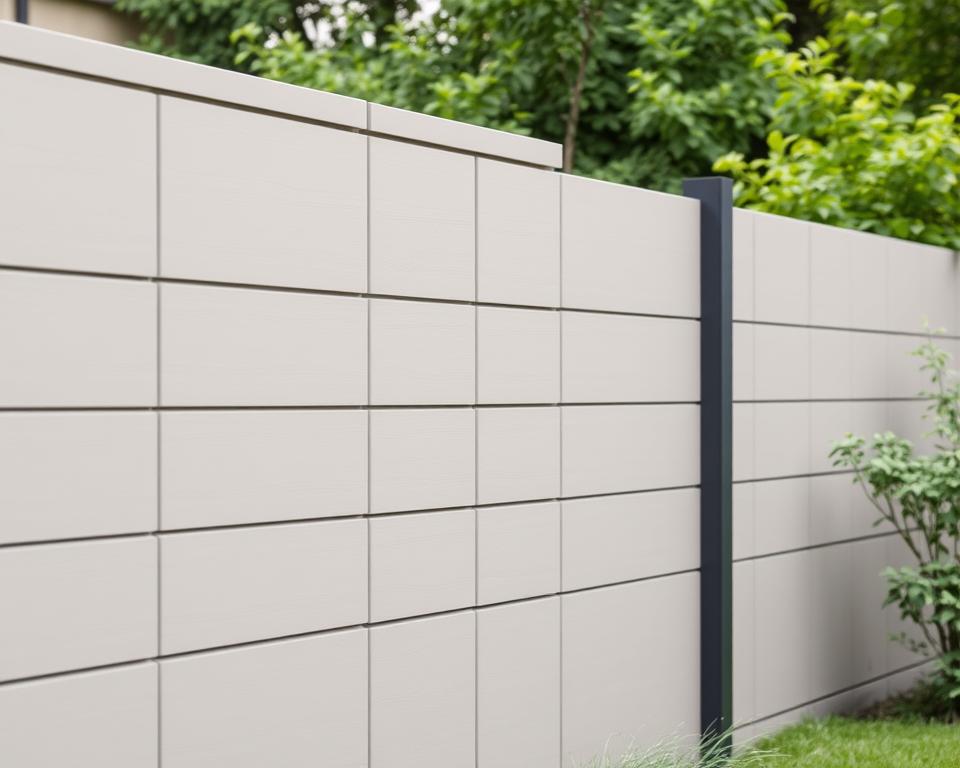 Moderne Zaunmaterialien