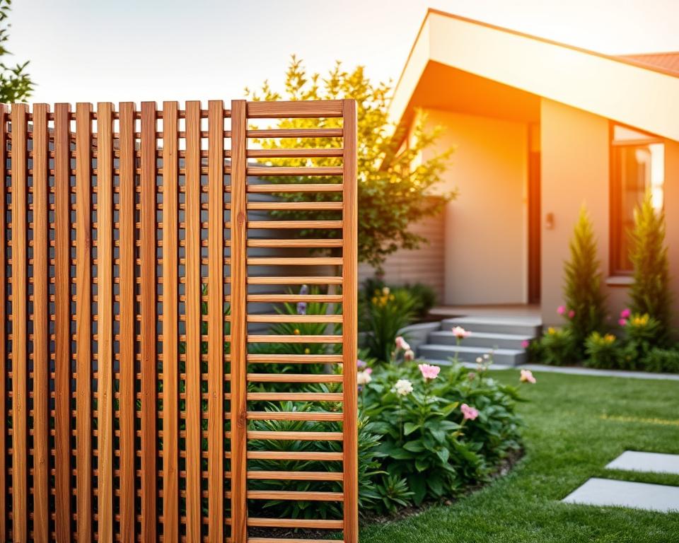 Moderner Sichtschutz im Garten