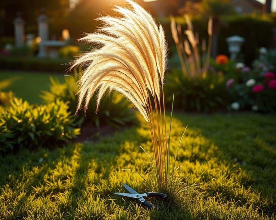 Pampasgras richtig schneiden