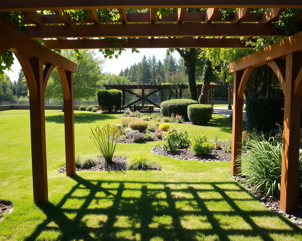 Pergola Standortwahl im Garten