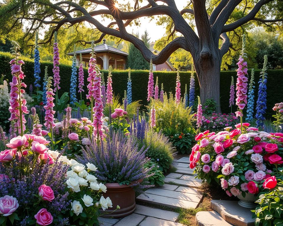 Romantische Cottage-Garten Pflanzen