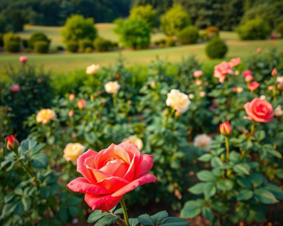 Rosenpflanzung und Standortwahl
