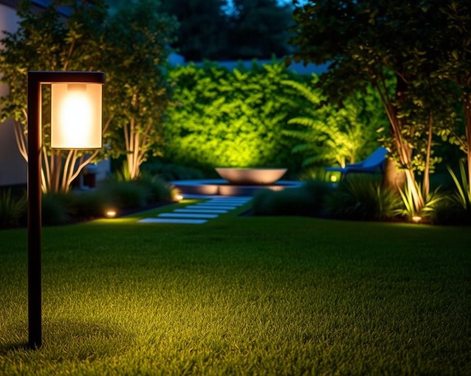 Smart Garden Beleuchtung im modernen Garten