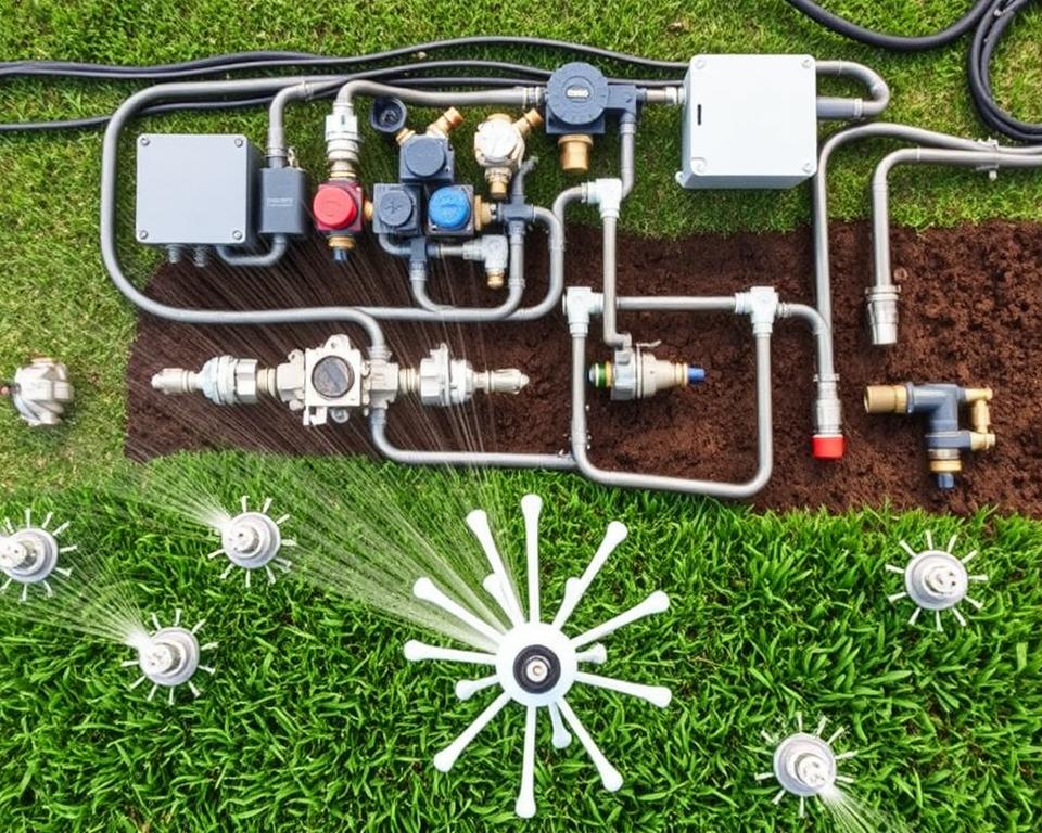 Sprinklersystem Komponenten
