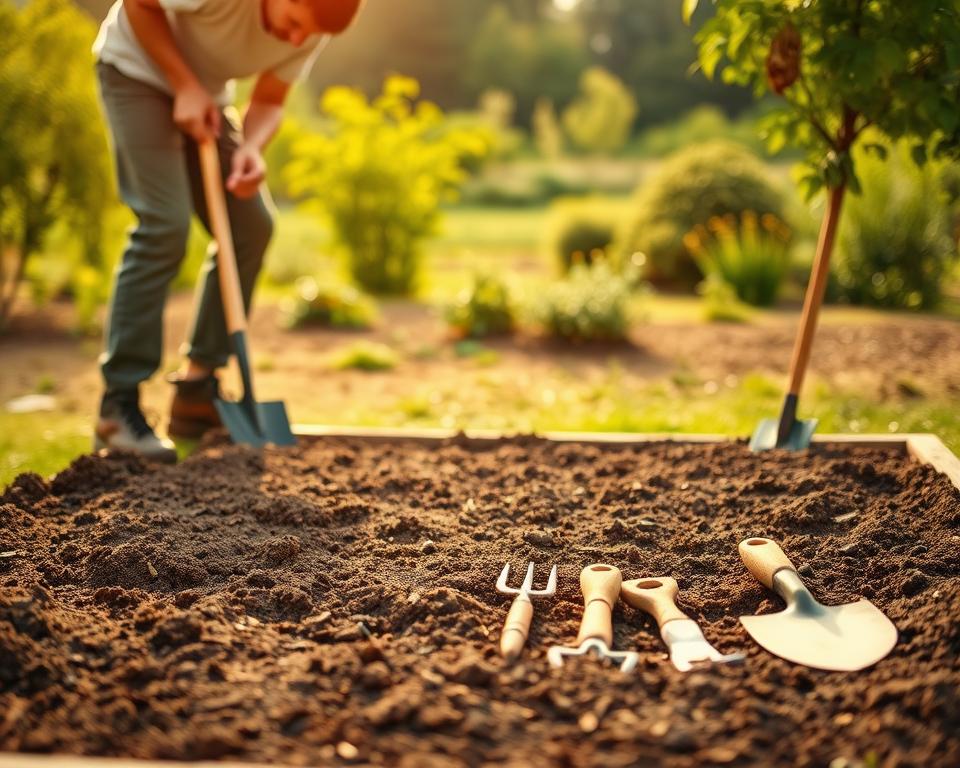 Standortwahl Hochbeet Vorbereitung