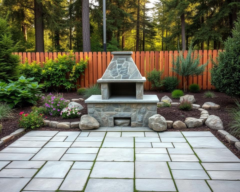 Standortwahl für Steingrill im Garten