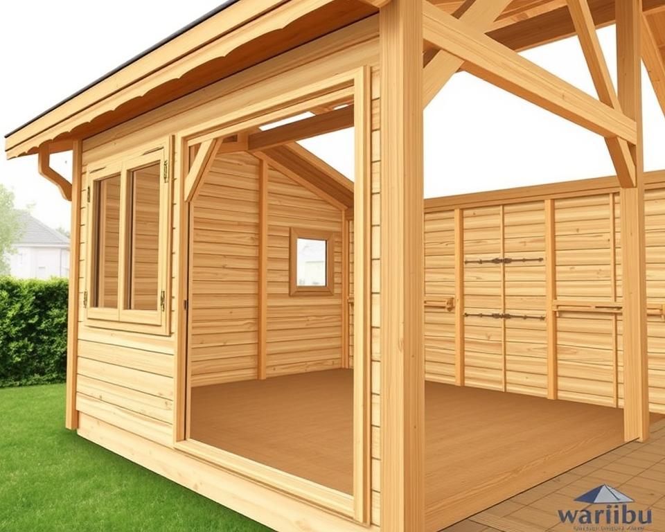 Technische Details Gartenhaus