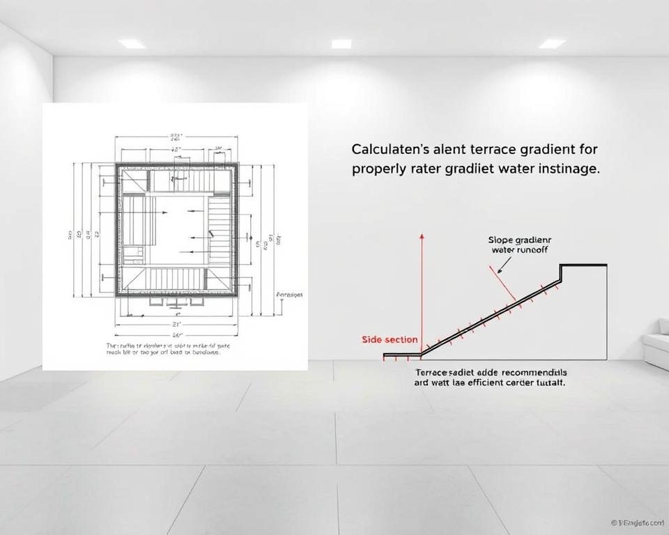 Terrassengefälle berechnen