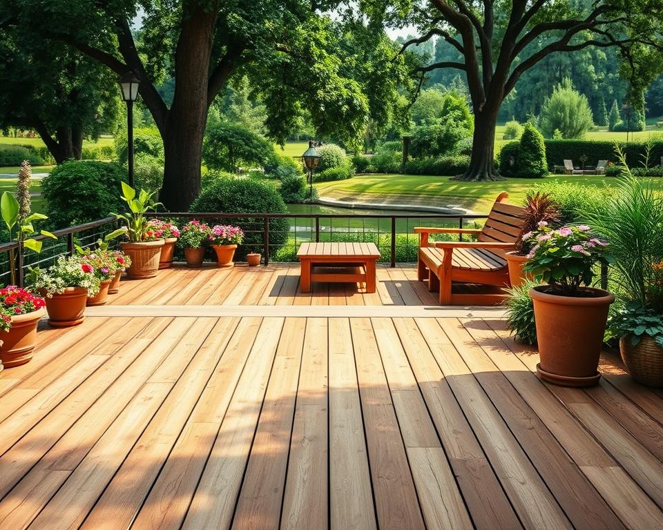 Terrassenholz Anwendungen im Garten