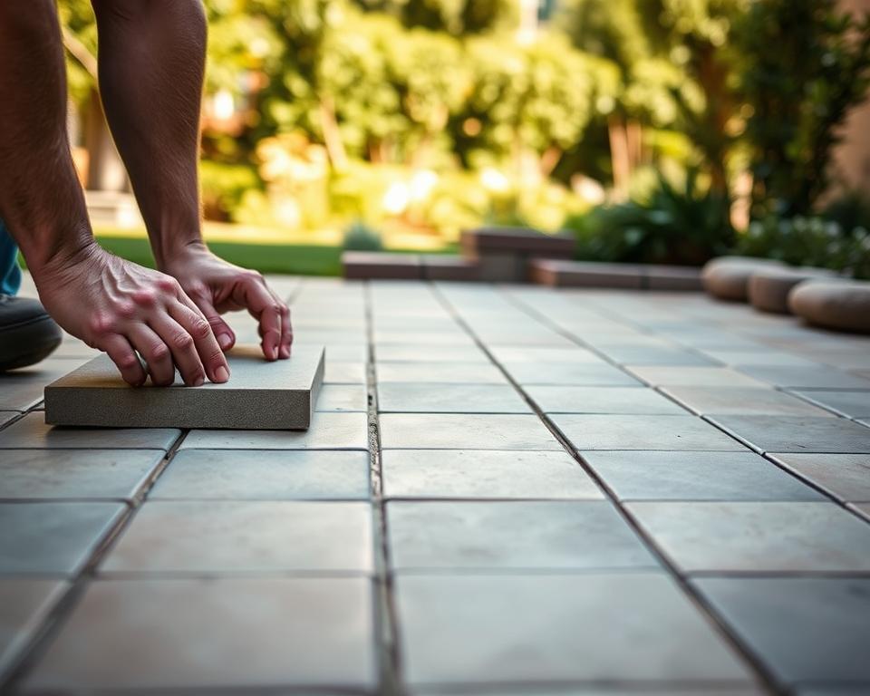Terrassenplatten verlegen Fehler vermeiden