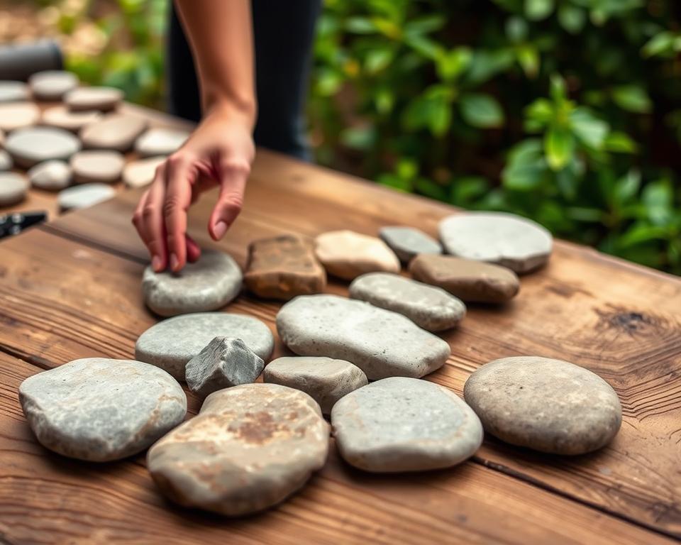 Trittsteine Herstellung Schritt-für-Schritt