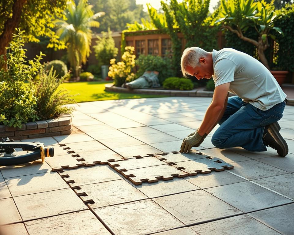 Verlegetechniken für Terrassenplatten