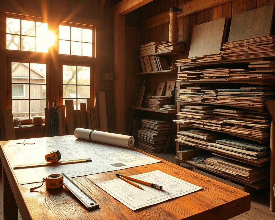 Vorbereitung Holzvertäfelung Planung