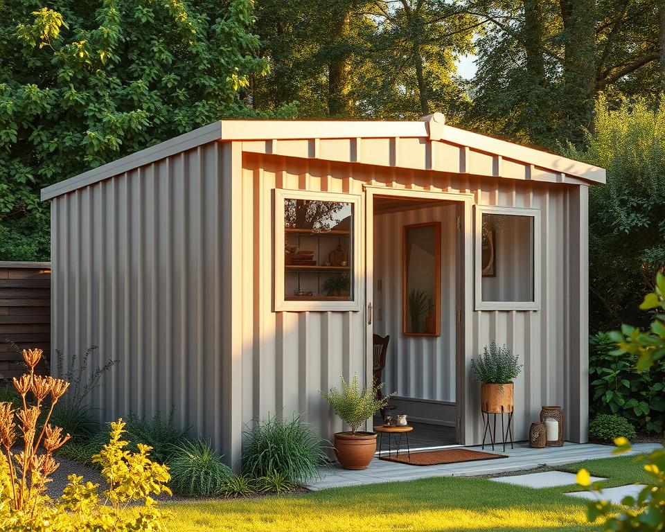 Wellblech Gartenhaus Design Inspiration