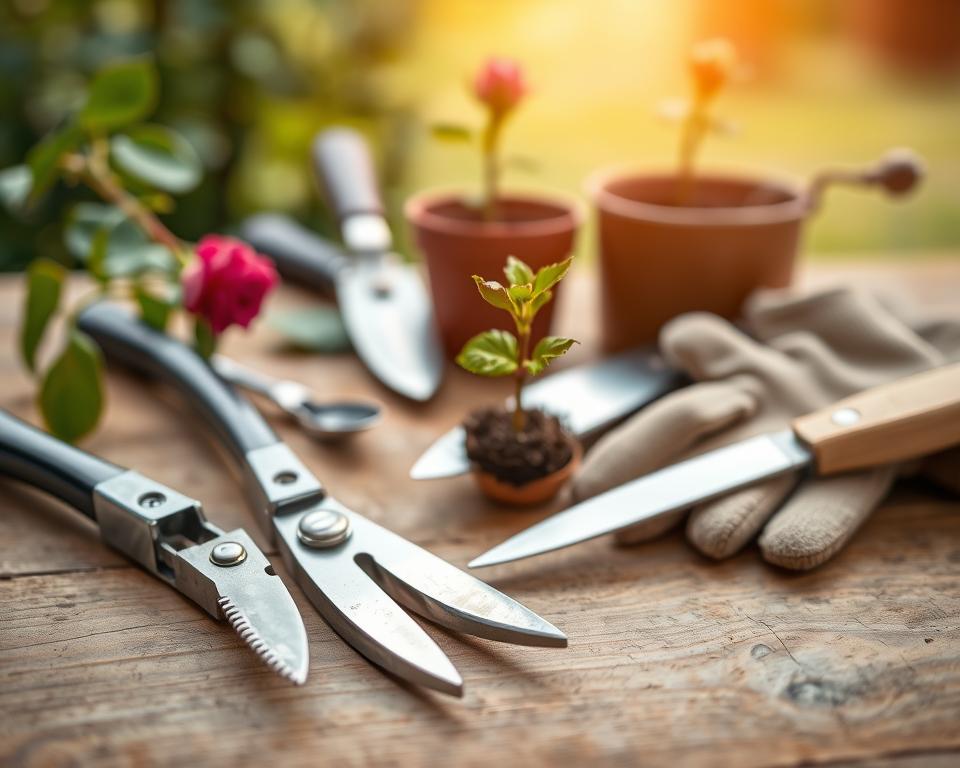 Werkzeuge Rosenvermehrung Stecklinge