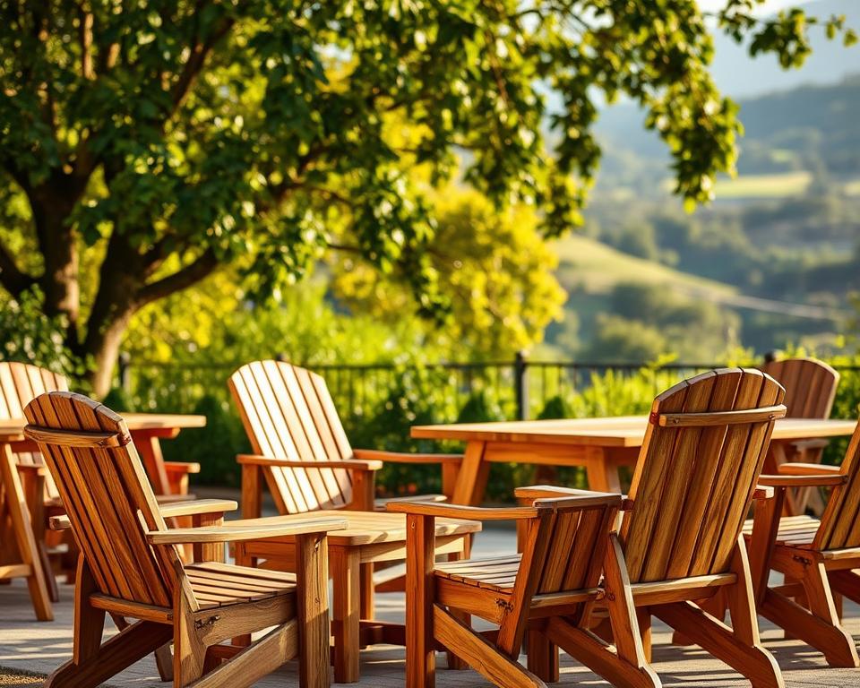 Wetterbeständige Holzarten für Gartenmöbel