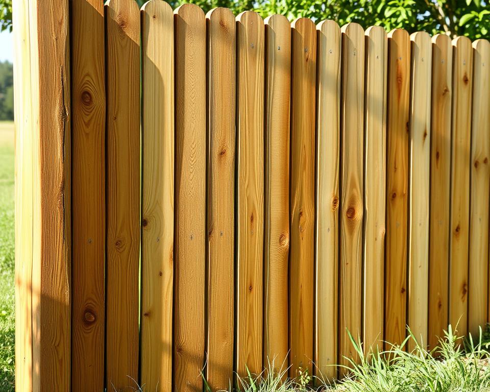 Wetterbeständiges Holz für Sichtschutz