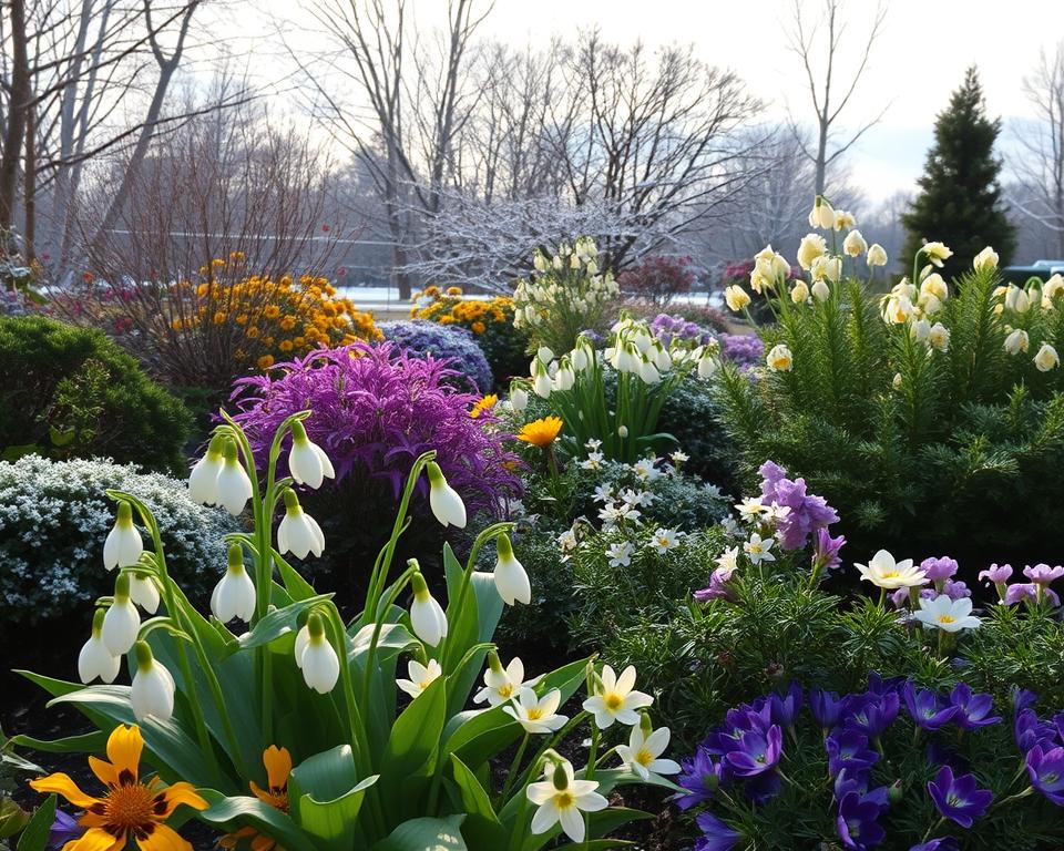 Winterharte Blumen im Garten