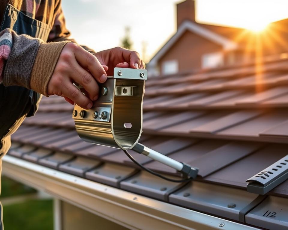 Zink-Fallrohre Montage Zink-Fallrohre Montage