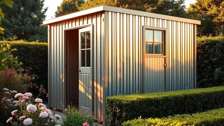 Gartenhaus aus Wellblech – Robust & Wartungsarm