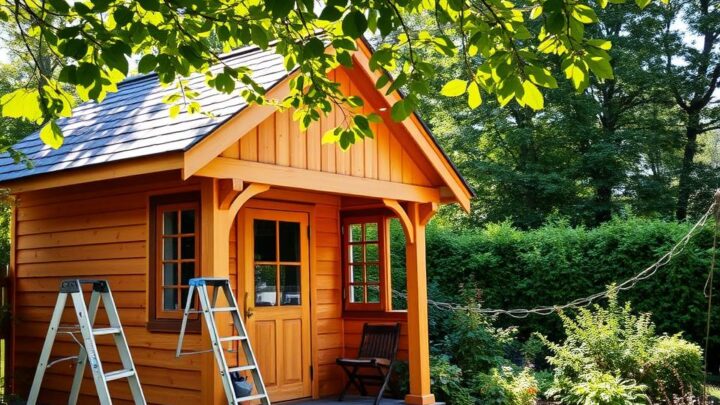 Gartenhaus neu streichen – Schritt für Schritt Anleitung