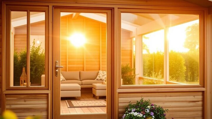 Gartenhaus Sunbeam Iso – Hochwertige isolierte Gartenhäuser