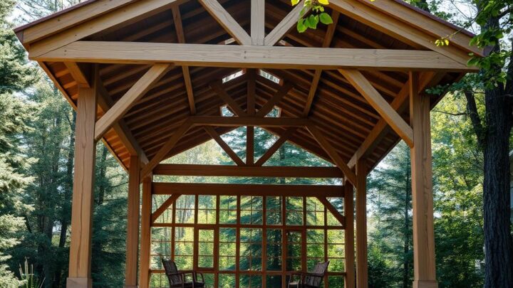 Pavillon holz selber bauen – Schritt für Schritt Anleitung