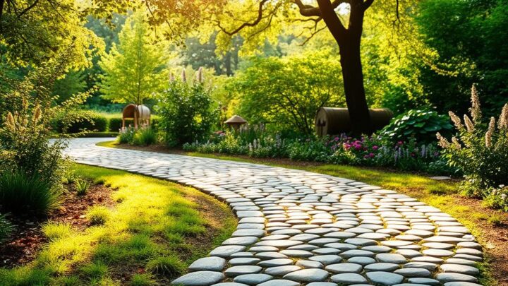 Runde Pflastersteine gartenweg verlegen – Anleitung