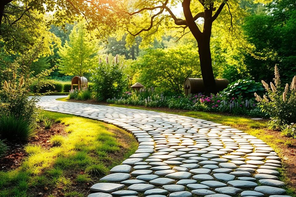 Runde Pflastersteine gartenweg verlegen – Anleitung