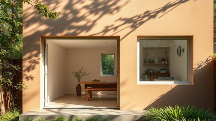 Raumwirkung Wandfarbe Gartenhaus – Moderne Gestaltung