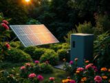 solaranlage mit speicher für garten