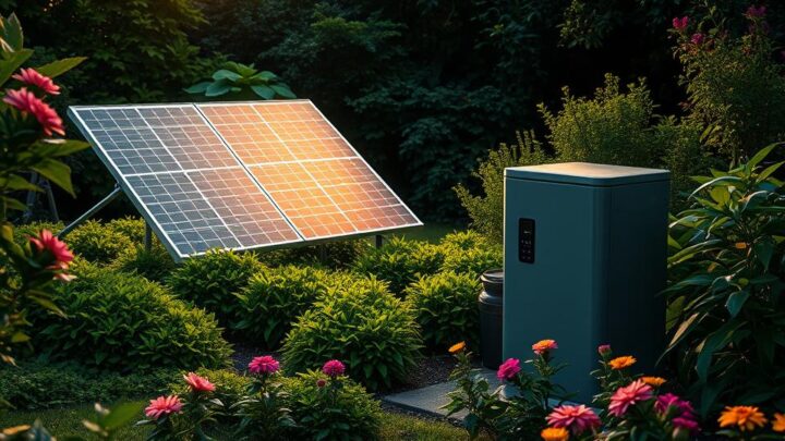 Solaranlage mit Speicher für Garten – Komplettlösung