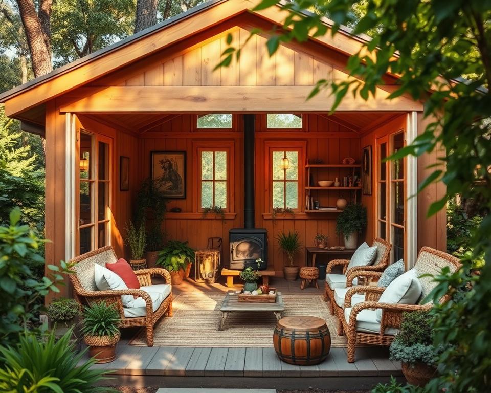 Gemütliches Gartenhaus Einrichtungstipps