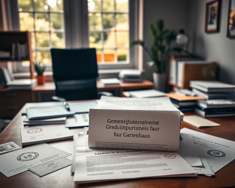 Genehmigungsverfahren für Gartenhaus