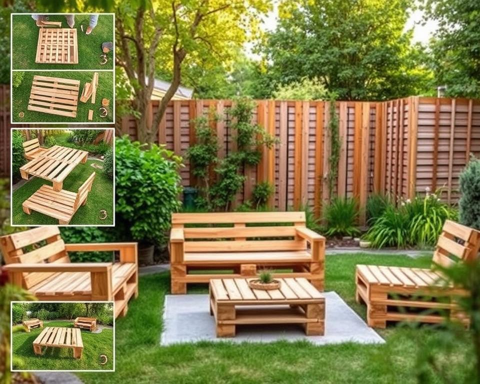 Palettenmöbel bauen Schritt für Schritt