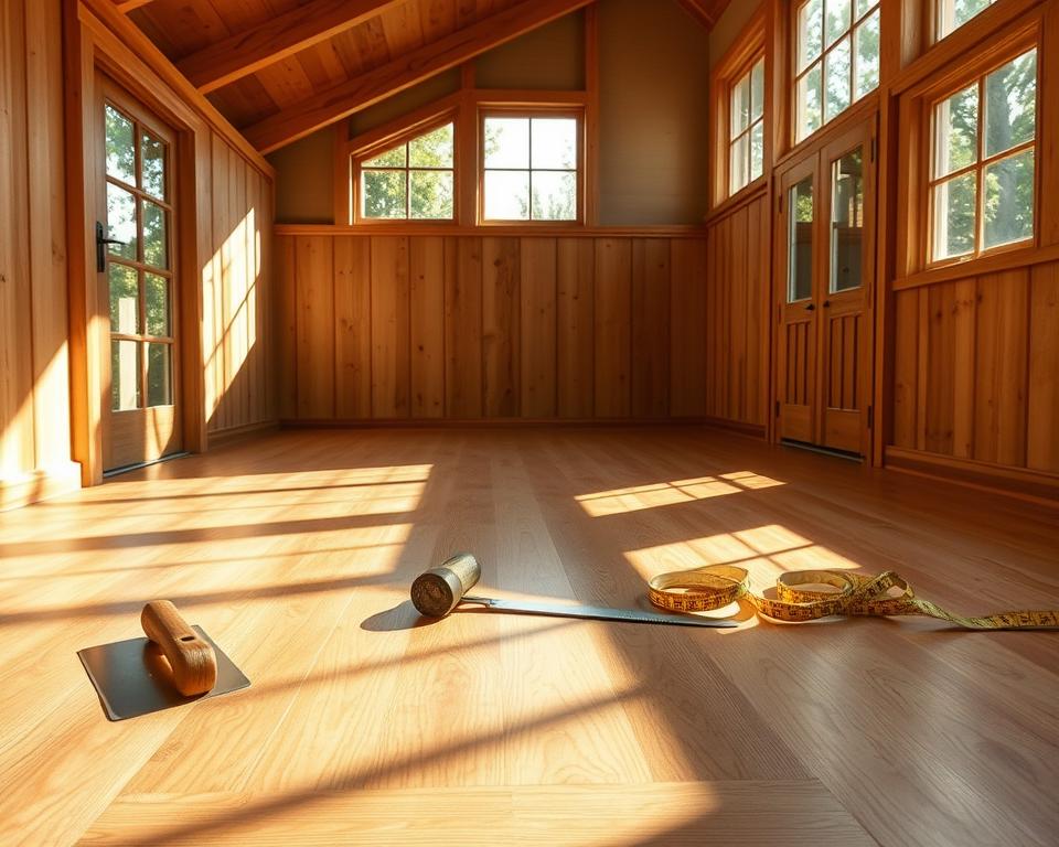 Parkettboden Installation Vorbereitung