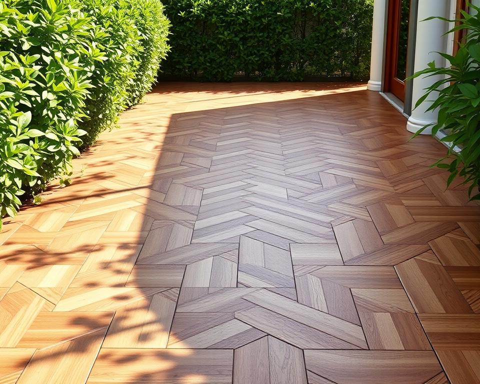 Parkettboden Pflege im Außenbereich