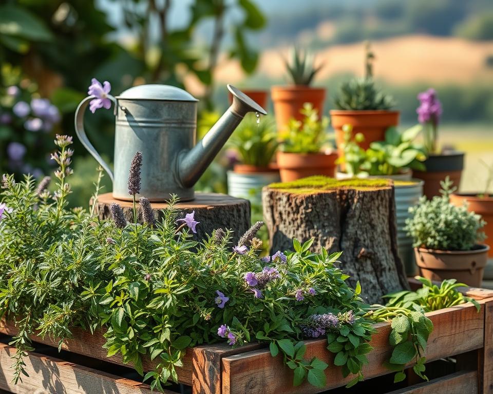 Upcycling Kräuterbeet Ideen