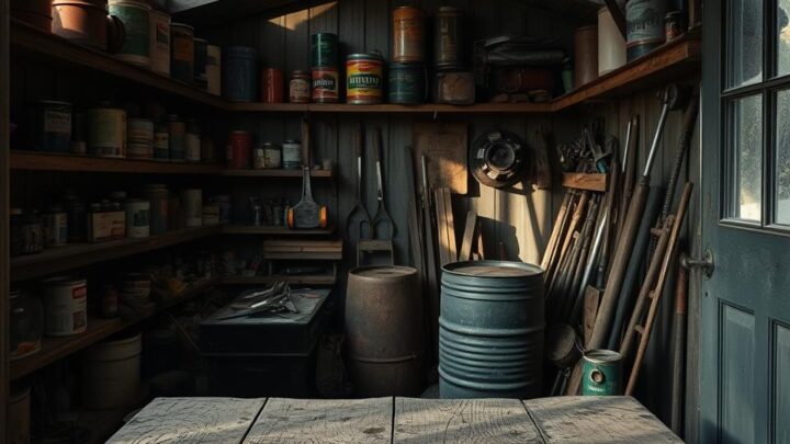 Was Sie in Ihrem Gartenhaus NICHT lagern sollten