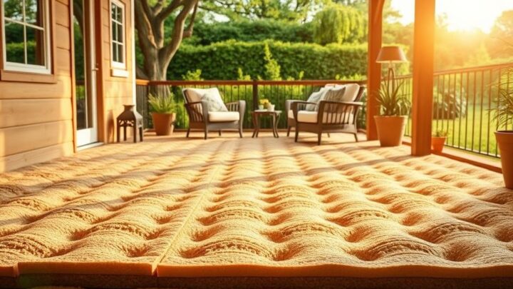 Wie Sie den Boden Ihrer Gartenlounge isolieren können