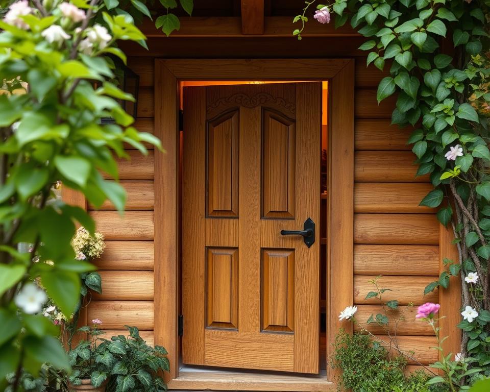 Gartenhaus Türen Einbau