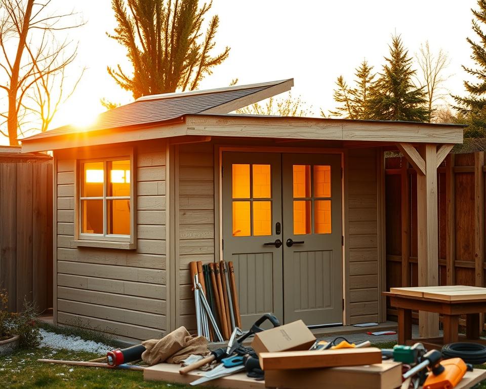 Wärmedämmung Gartenhaus Installation