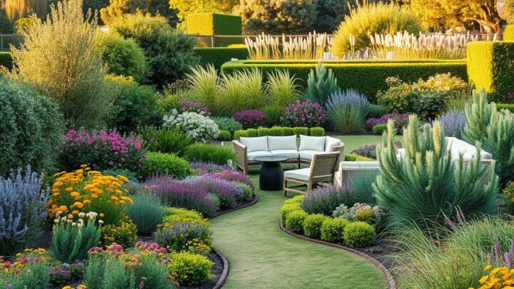 pflegeleichten großen Garten gestalten